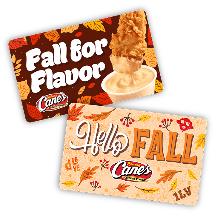 Raising Cane's gift cards